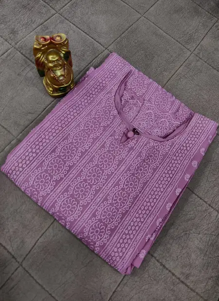 Tew Georgette Chikankari Kurti Wholsale Clothing Distributors In India